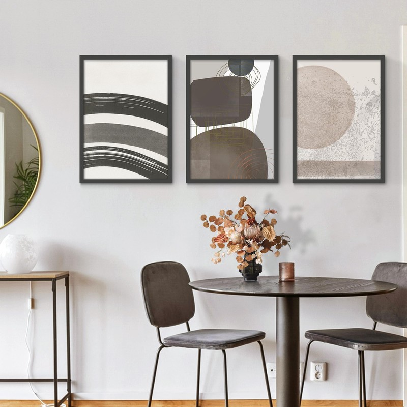 Fisnish A2 Picture Frame Black, Classic 16.5x23.4 Poster Frame, Horizontal