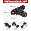 Cexovo Pack of 4 Cable Connectors Waterproof 3-Pin IP68 Underground