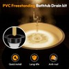 Freestanding Tub Drain, PVC Free Standing Tub Drain Kit for