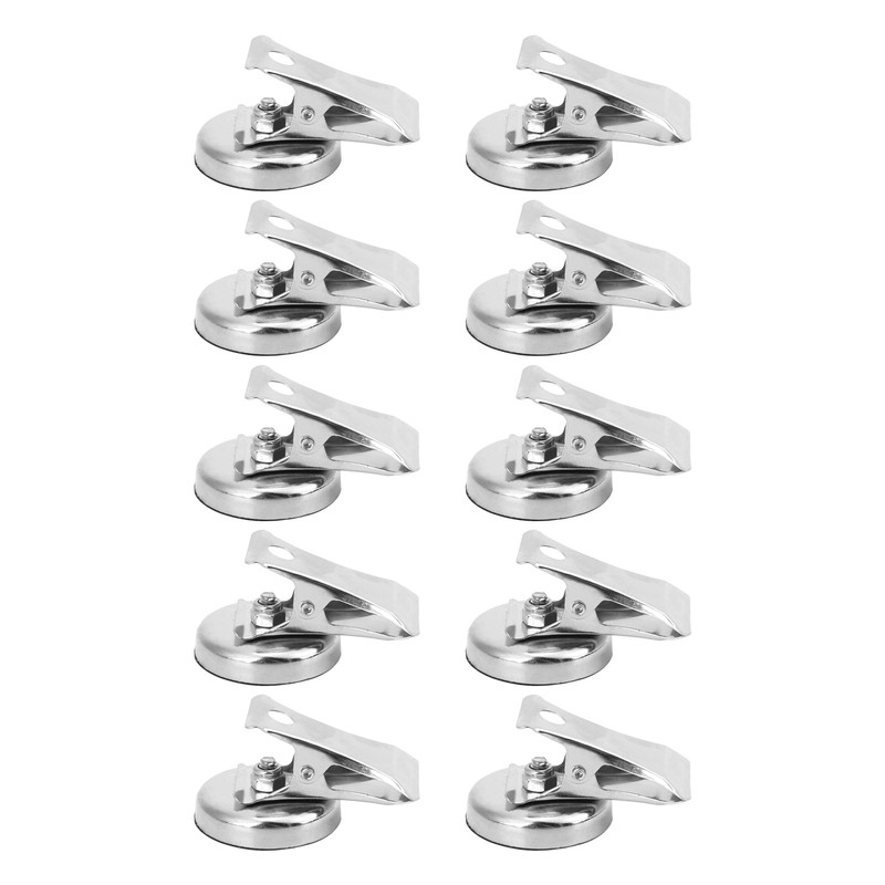 10Pcs Force Magnet Magnetic Clip L40 Axe Stainless Steel 32mm