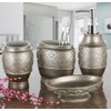 Creative Scents Dublin Silver Bathroom Accessories Set Complete - Brushed