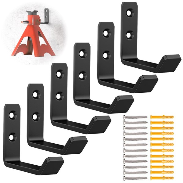 lcusepu lcusepu 6 Pack Jack Stands Wall Mount Organizer, Car