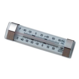 Comark FG80AK Commercial Refrigerator Thermometer, Commercial Freezer Thermometer (Glass Tube Thermometer, Commercial Grade Thermometer), Refrigerator/Freezer Thermometer, Multicolor