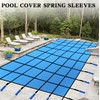 WBCBEC 12PCS Pool Cover Spring Sleeves, Winter Pool Cover Spring