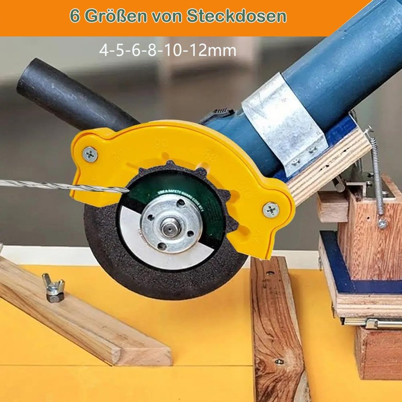 KEWAYO Drill Sharpener for Angle Grinder - Universal Sharpener 4-12