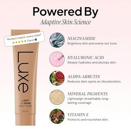 Base de maquillaje Luxe que cambia de color, tamaño mediano