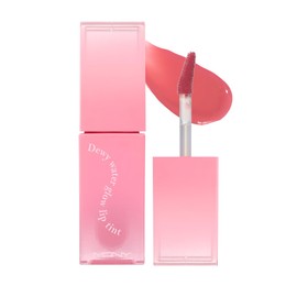 MQNY MACQUEEN NEWYORK Dewy Water Glow Tint, 0.1 oz (3.5 g), Dewy Water Glow Tint, Korean Cosmetics, Tint Formula, Long Lasting Gloss, Lip Gloss, Water Tint, High Color, Long Lasting, Lipstick, Glossy Finish, Highly Moisturizing, Puffy, Lustrous, Volume (#01, Bear Move, Pink Beige )