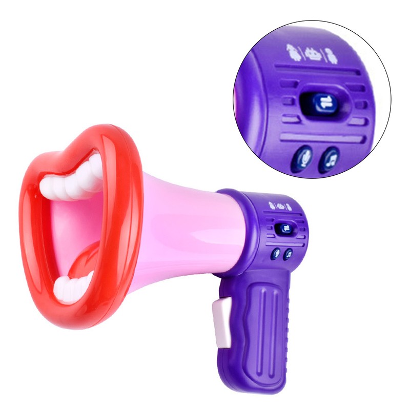 Voice Changer Horn Toy for Kids Mouth Shape Multi Button