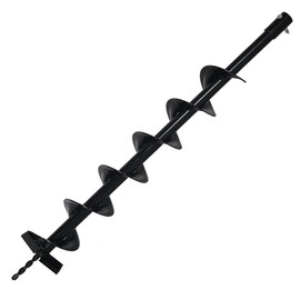XtremepowerUS 4" Inch Auger Digging Bit for Post Holes Replacement Earth Digger Planting Drill Fence Hole Maker Grass Plant Hole Fit for 3/4" Shaft