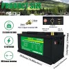Mjbsan 12V 100Ah LiFePO4 Lithium Battery Deep Cycle for RV