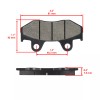 Caltric Front Rear Brake Pads for Yamaha YFZ450 YFZ 450