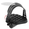 WHAMVOX Flat Bike Pedals with Straps Exercise Bike Pedal Pads