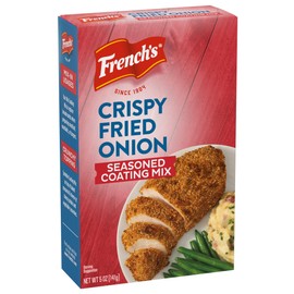 French's Seasoned Coating Mix, Crispy Fried Onion, Delicious Swap for Traditional Breadcrumbs When Preparing Meatloaf, Meatballs, or Burgers, 5 oz (Pack of 8)