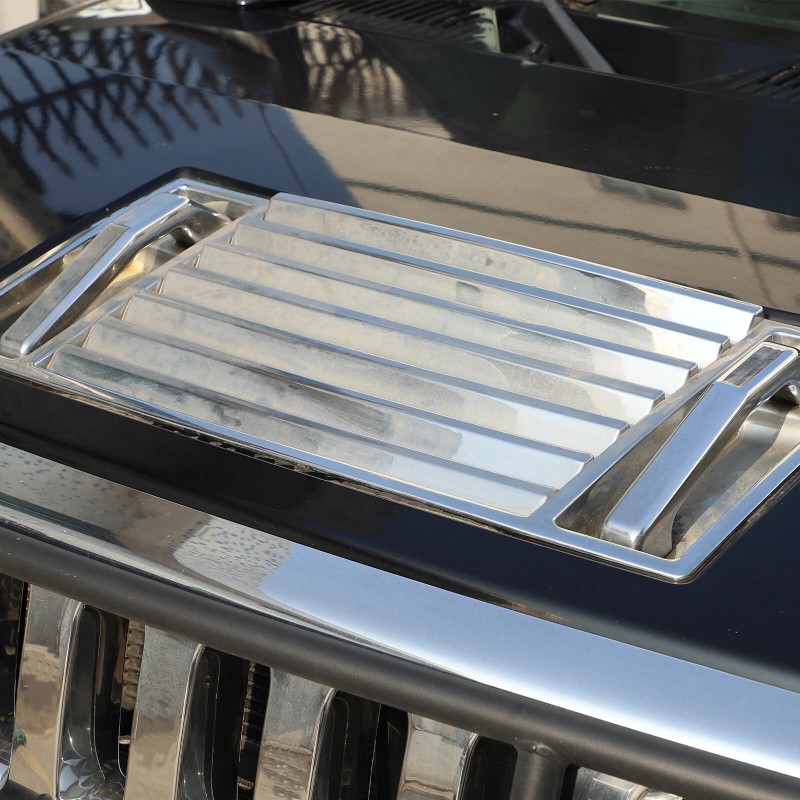 auguisy-motortrim Fit For Hummer H2 2003-09 Chrome Hood Deck Vent