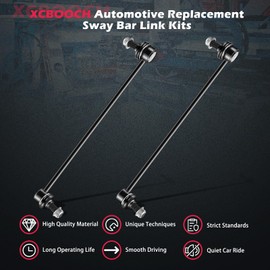 XCBOOCH K750155 Front Sway Bar Links 2pcs Compatible with Buick for Enclave 2008-17, for Chevy for Traverse 2009-17, for GMC for Acadia 2007-16, for Saturn for Outlook 2007-10