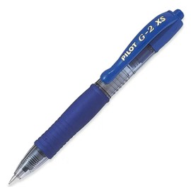 Pilot Pixie Mini Rollerball Pen - 0.7mm Tip - 0.4mm Line - Blue (Pack of 3) - G2-XS7