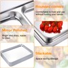 6 Pcs Baking Sheet Set Stainless Steel Cookie Sheet 18