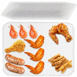 20 Pcs Disposable BBQ Grill Topper for Outdoor Grill, Non-Stick Aluminum Grill Mesh Mat Grilling Liners Cooking Grid Grates Pad for Outdoor Camping, Barbeque, Picnics 12x16 Inch