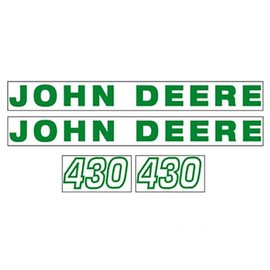 All States Tractor Decal Set Hood 430 Green fits John Deere 430 430 JD430