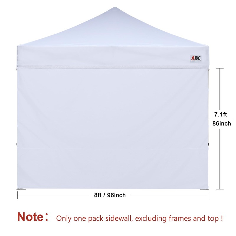 ABCCANOPY Side Panel for 2.5x2.5M Straight Leg Gazebo,1 Pack Sidewall