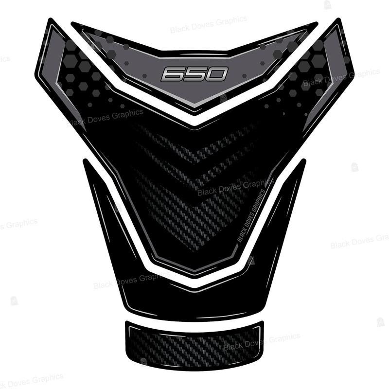 Resin-Coated 3D Sticker Tank Protector Compatible with Kawasaki Versys 650