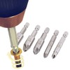 5 Pcs Extractor Drill Bits 4 in 1 Screw Guide