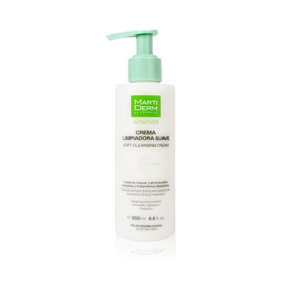 MartiDerm Acniover Crema Limpiadora Suave Limpia Sin Resecar Y Alivia