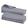 6 x Cotton Waffle Piqué Tea Towels in Grey Kitchen