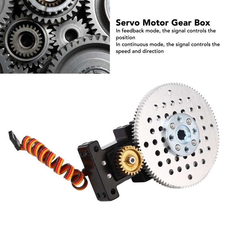 4:1 Ratio Servo Motor Gear Box High Torsion Aluminum Frame