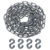 M METERXITY Plastic Barriers Chain, 24Ft Length Gray Plastic Waterproof