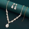 Costume Jewelry for Women Prom Earrings Necklace Bracelet Set Elegant