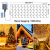 Solar Fairy Lights Outdoor, 5 m Waterproof Curtain Lights, 8