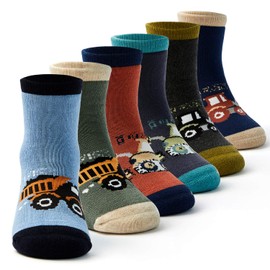 Moon Tree Big Boys Thick Cotton Socks Kids Warm Socks Winter Thermal Crew Socks Size 1-3