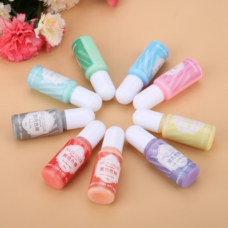 9 Colors 10g Epoxy UV Resin Coloring Dye Colorant Pigment