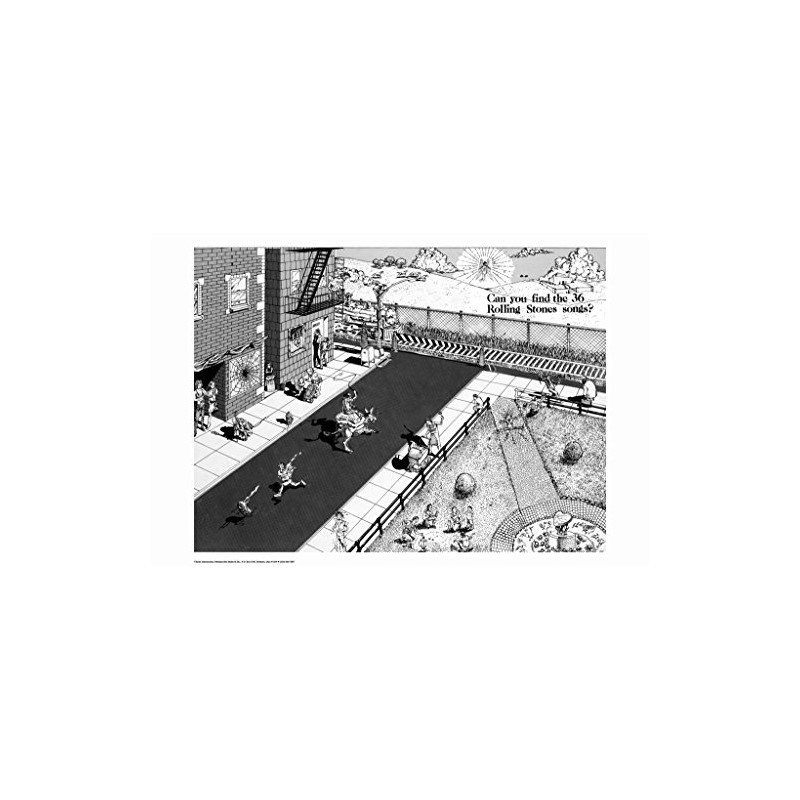 Rolling Stones Songs Poster 36 x 24in