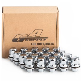 GAsupply M12x1.5 Lug Nuts, 20pcs OEM Factory Style Mag Seat 12mmx1.5 Wheel Lug Nuts, 13/16" 21mm Hex, 1.46 Inch 37mm Length
