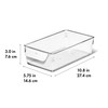 OXO Refrigerator Storage Bin, 5 by 10 in, Clear