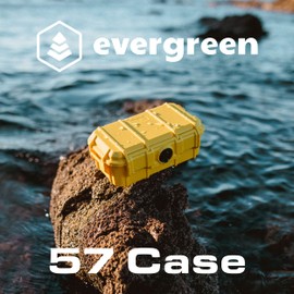 Evergreen 57 - Funda protectora impermeable para caja seca – Seguro de viaje/especificación mil/fabricado en Estados Unidos – para cámaras, teléfonos, municiones, camping, senderismo, barco, deportes
