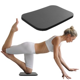 Yoga Knee Pad Cushion, Kneeling Pad, Rectangle Yoga Knee Pad, Yogas Props and Accessories for Women/Men Cushions Knees and Elbows for Kneeling, Balance,Pilates(COLOR:Black 29x19x1.5CM)