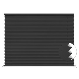 SEEYE RV Blinds, Blackout RV Curtains for Camper Window 26'' W * 24'' L RV Pleated Shades Camper Blinds with Aluminum Foil, RV Accessories Window Coverings for Travel Trailer Window Shade, Black
