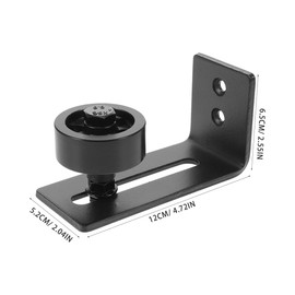 ARTIBETTER Sliding Barn Door Hardware Floor Guide - Adjustable Sliding Door Guide for Barn Doors Durable Carbon Steel Easy Installation Black 4.72X2.56X2.05 Inch