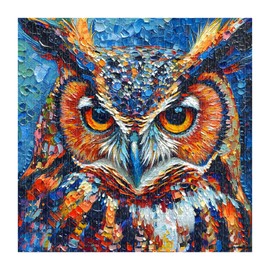 PICKFORU Owl Puzzles 1000 Pieces, Bird Art Puzzles Hard, Impossible Difficult Jigsaw Puzzles 1000 Pieces Owl Painting, Challenging Puzzles as Owl Decor