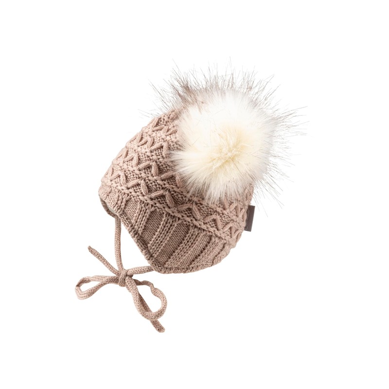 Sterntaler Knitted Cotton Hat (Organic) - GOTS Unisex Beanie, sand