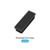METALLIXITY 12pcs Rectangle End Caps (60x20mm) Plastic Rectangle Tube Insert