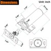 HWMATE DC12V Metal Fail Safe Mode Electric Cabinet Lock 110lb
