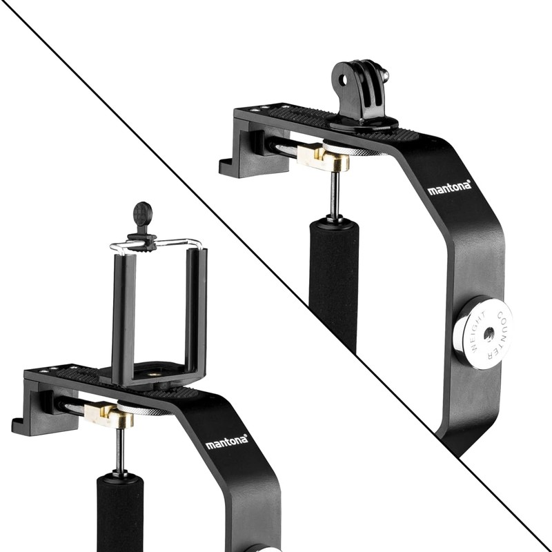 Mantona Steadycam with 1/4 Inch for CSC Camera, GoPro, Action