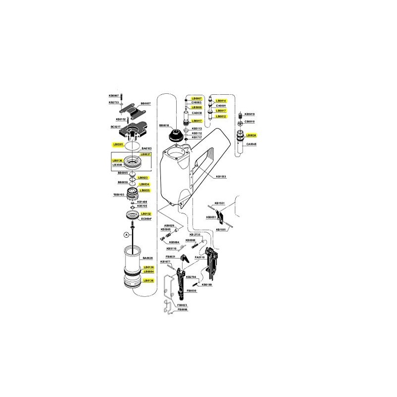 New O-Ring Replacement Rebuild Kit for Senco SN4 SN IV