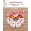 FHORAIN Weekly Pill Organiser, Cute, 7 Day, Large Compartments, Portable