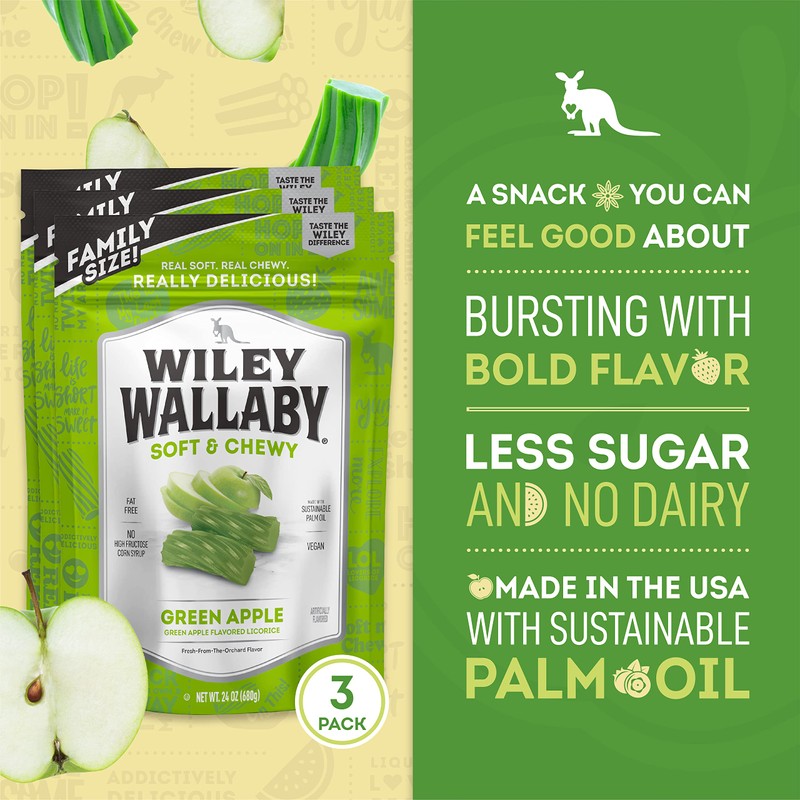 Wiley Wallaby Licorice 24 Ounce Classic Gourmet Soft & Chewy