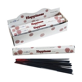 Puckator Stamford Premium Hex Räucherstäbchen - Happiness Scented - Spiritual Insensé Sticks - Zen Meditation Gifts - Bio-Räucherstäbchen - Insense - Insencesticks - Rituals Duftstäbchen - 20 Stück